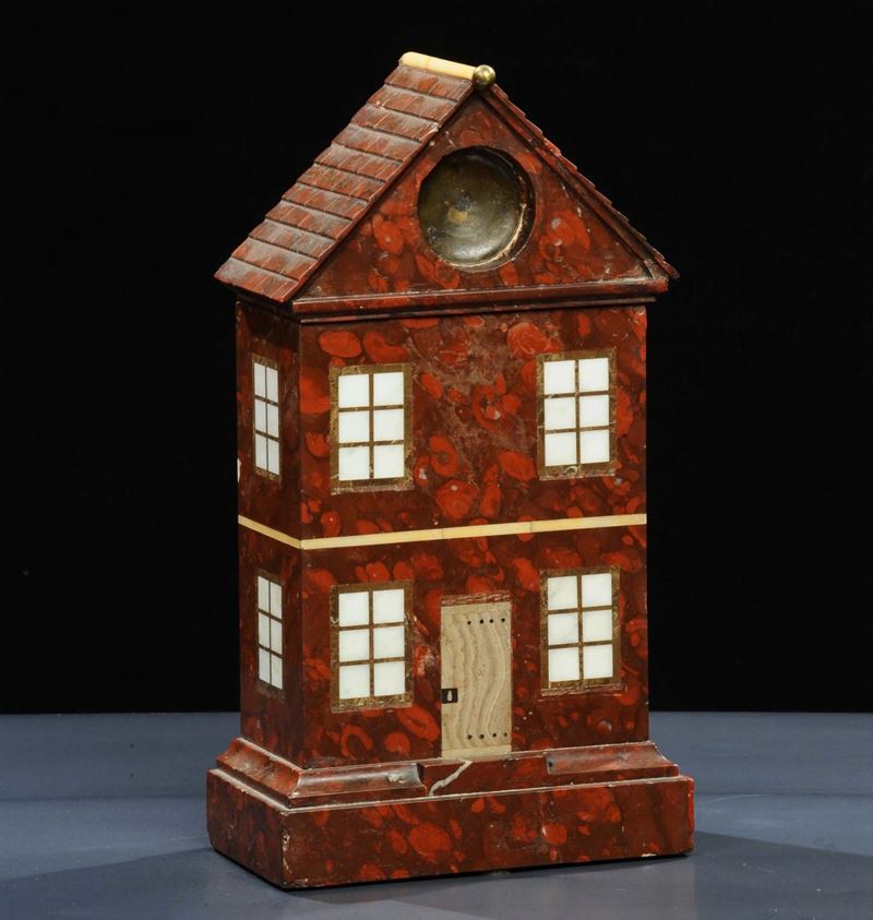 Casetta in marmi policromi, XX secolo  - Auction Antiquariato e Dipinti Antichi - Cambi Casa d'Aste