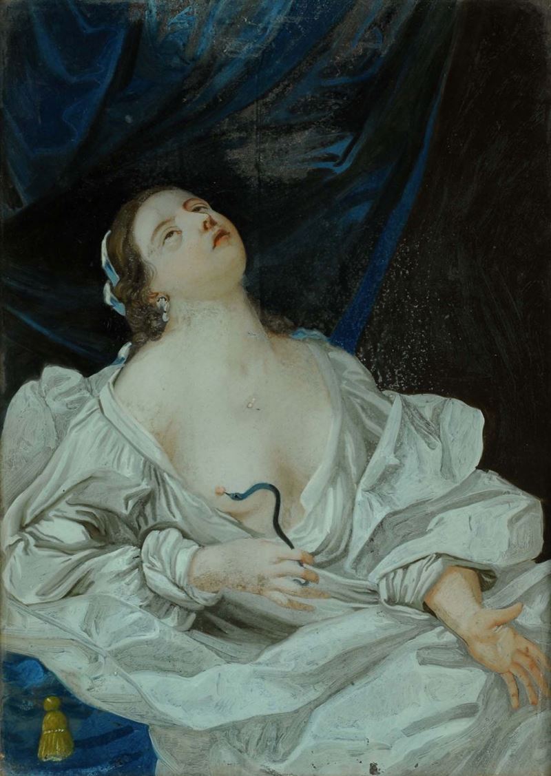 Scuola del XVIII secolo Suicidio di Cleopatra  - Asta Antiquariato e Dipinti Antichi - Cambi Casa d'Aste