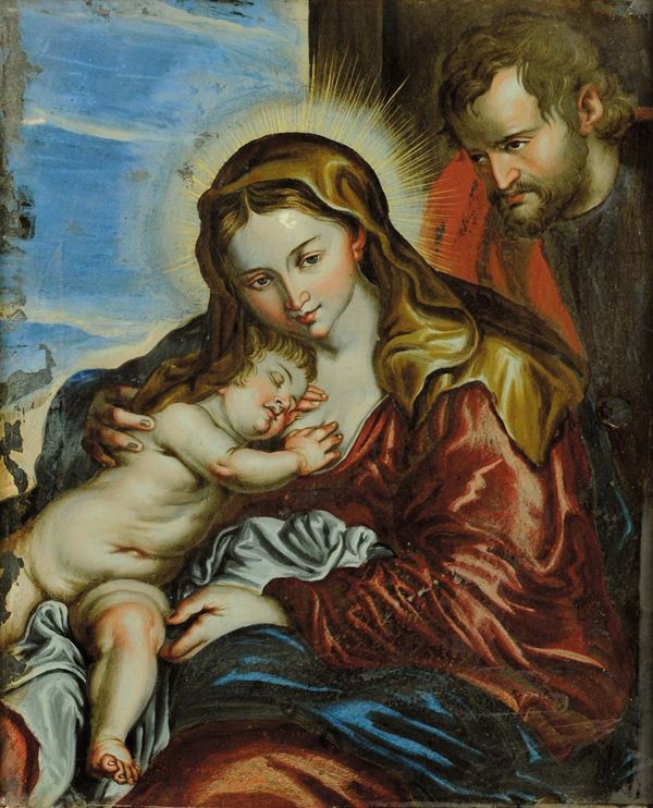 Scuola del XVIII secolo Madonna col Bambino