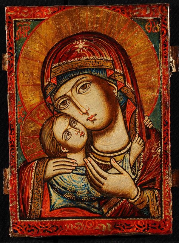 Icona raffigurante Madonna di Corsun, XIX secolo