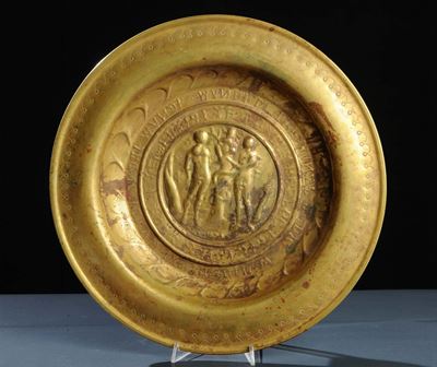 Piatto Elemosiniere in Bronzo, XIX Secolo