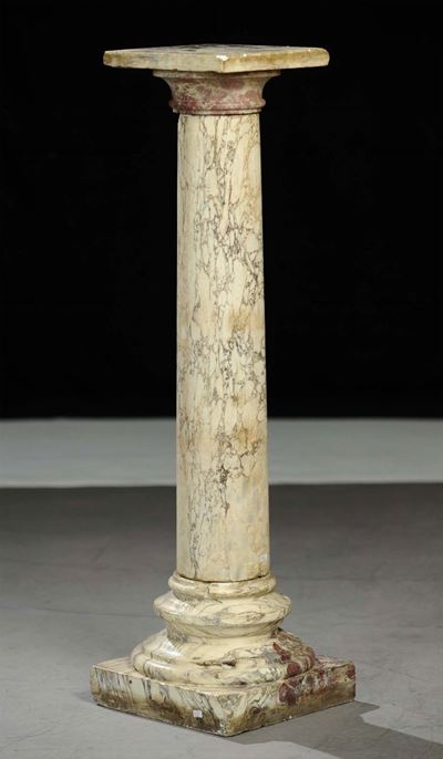 Colonna in Marmo Fior di Pesco, XIX Secolo