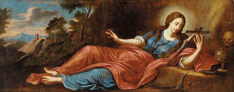 Scuola del XVIII secolo Maria Maddalena  - Asta Antiquariato e Dipinti Antichi - Cambi Casa d'Aste