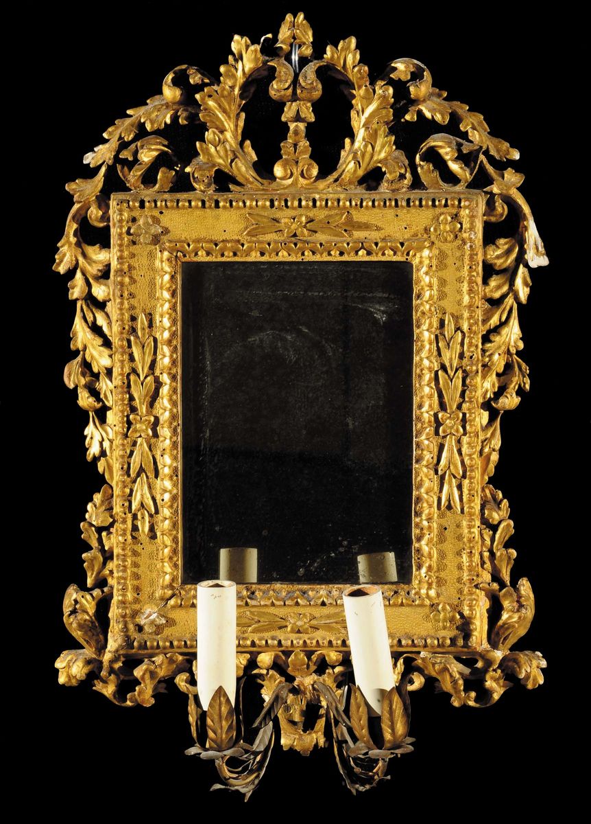 Coppia di Ventoline Luigi XIV a Due Luci, Roma XVIII Secolo