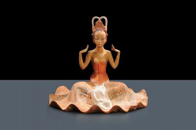 Sandro Vacchetti (1889-1974) - Essevi - Torinodanzatrice Balinese