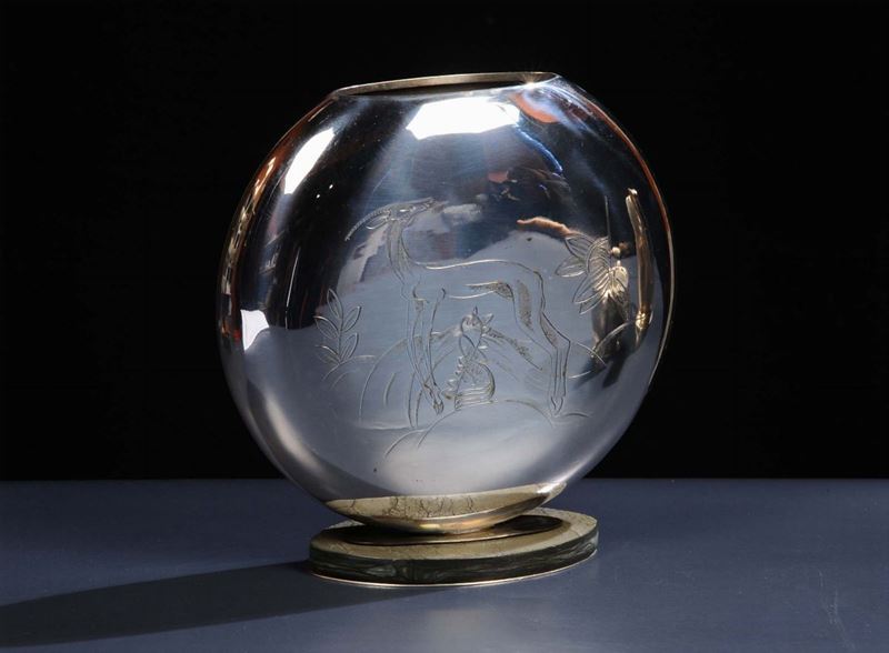Vaso in argento  - Auction Arti Decorative del XX secolo e Design - Cambi Casa d'Aste