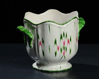Cachepot in Maiolica, Marsiglia XVIII Secolo
