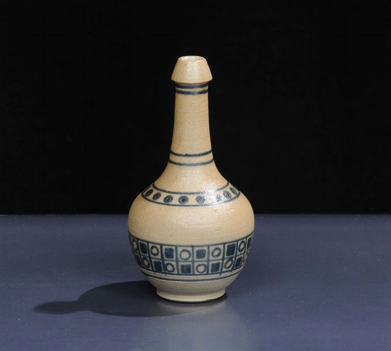 Galileo Chini - MugelloPiccolo vaso a bulbo in grs salato  - Asta Arti Decorative del XX secolo e Design - Cambi Casa d'Aste
