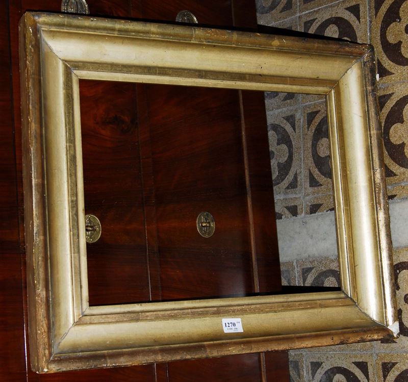 Cornice dorata a mecca, fine XVIII secolo  - Asta Antiquariato e Dipinti Antichi - Cambi Casa d'Aste