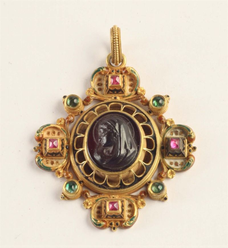 Pendente  - Auction Ancient and Contemporary Clocks and Jewels - Cambi Casa d'Aste