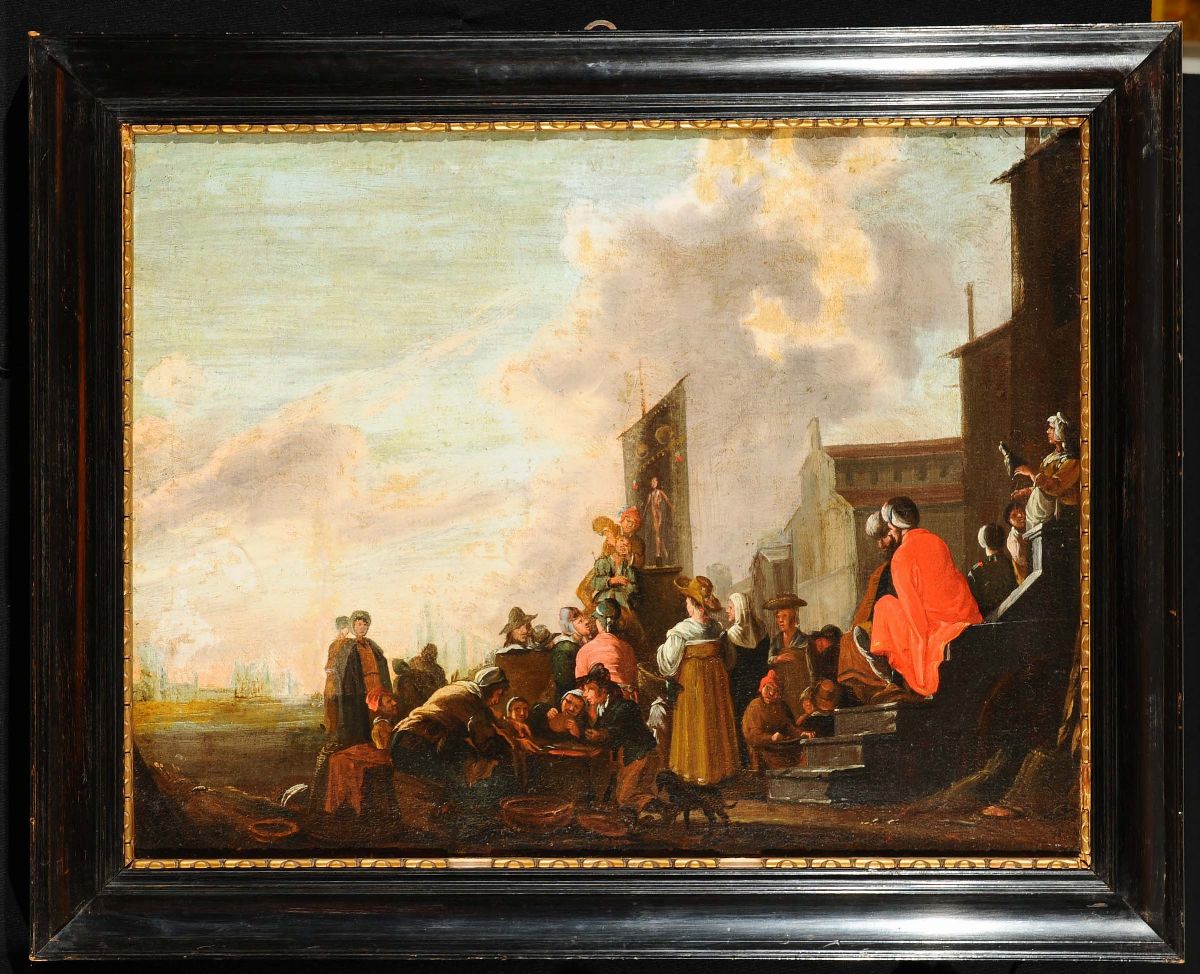 Joannes Lingelbach (1622-1674), Ambito Discena di Genere