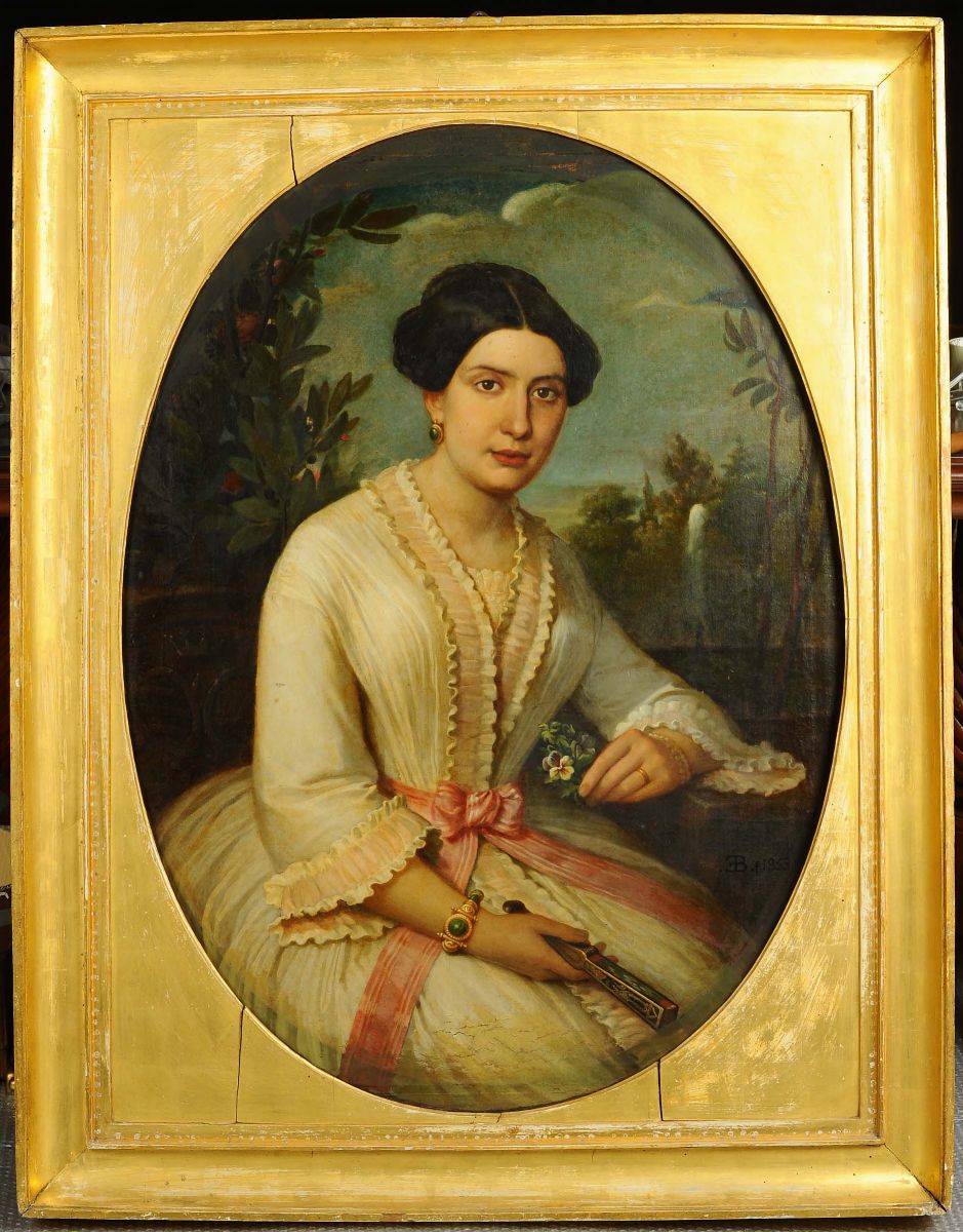 Scuola Italiana del XIX Secoloritratto di Costanza del Gallo Marchesa Berardo