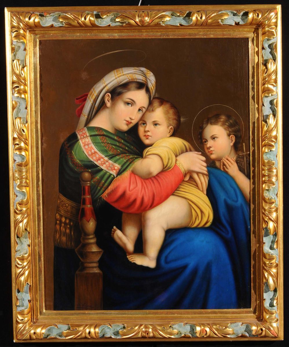 Raffaello Sanzio, Copia da XIX Secolomadonna della Seggiola