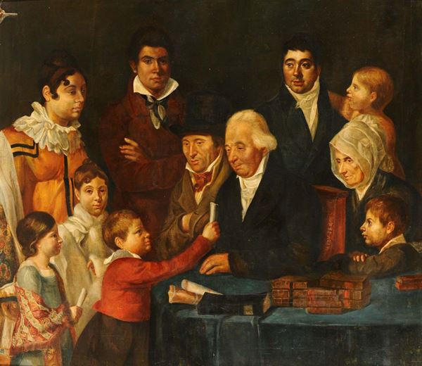 Scuola del XVIII secolo Famiglia patriarcale