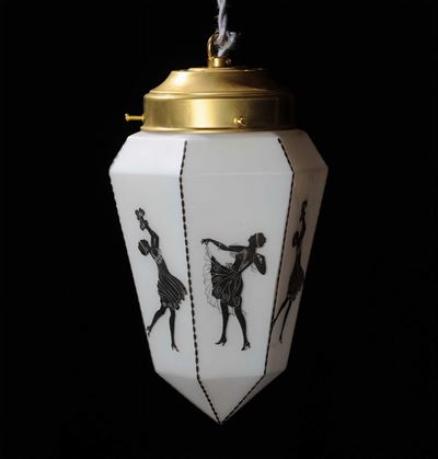 Manifattura Francesepiccola Lampada da Soffitto a Sezione Esagonale