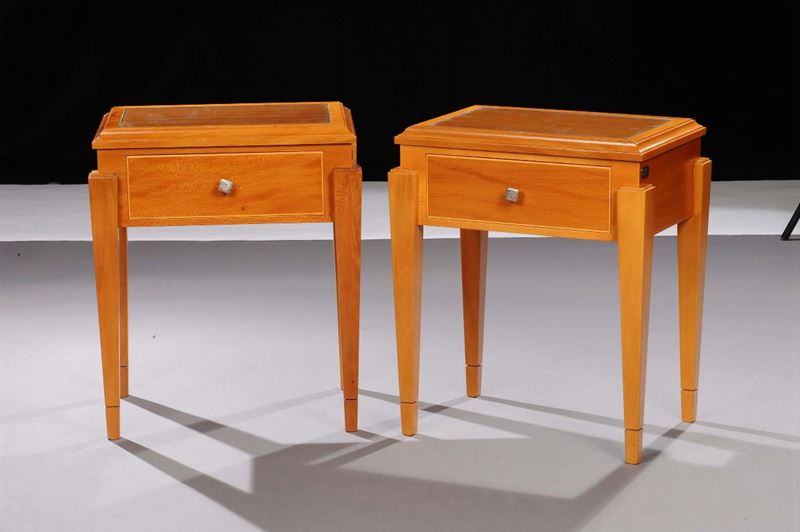 Due comodini in legno da frutto  - Auction Arti Decorative del XX secolo e Design - Cambi Casa d'Aste
