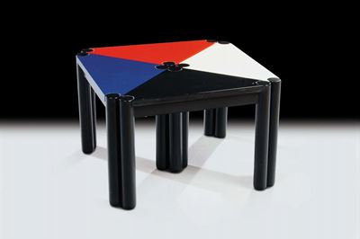 Ico Parisi Quattro Tavolini Triangolari Componibili