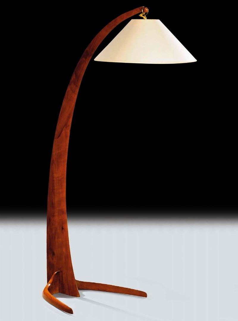 Lampada da terra ad arco  - Auction Arti Decorative del XX secolo e Design - Cambi Casa d'Aste