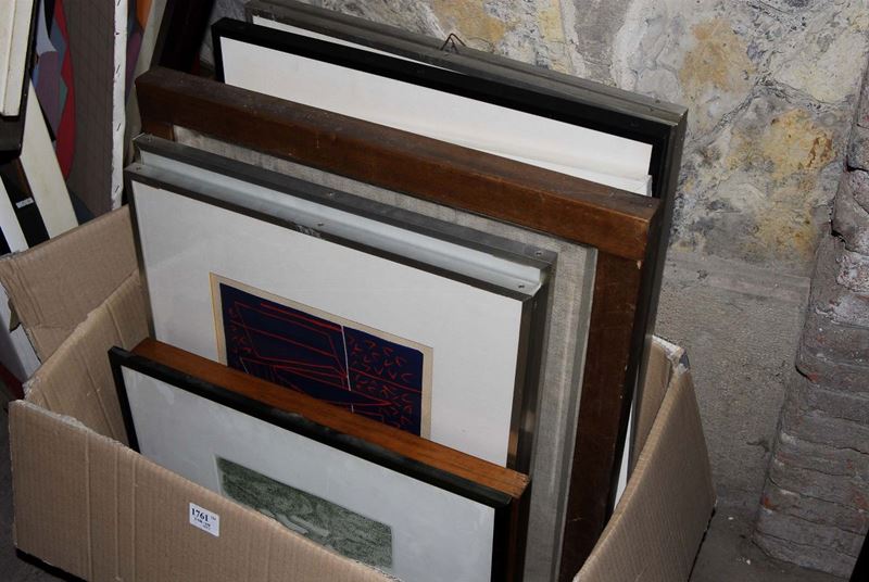 Lotto di litografie di autori vari  - Asta Antiquariato e Dipinti Antichi - Cambi Casa d'Aste