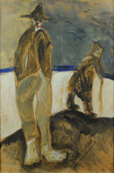 Lorenzo Viani (1882-1936)figure in Barca