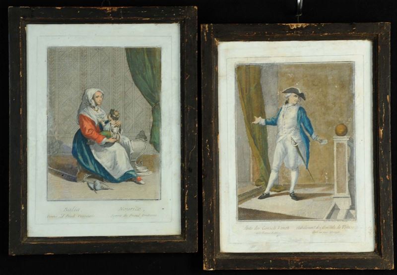 Coppia di stampe  - Asta Antiquariato e Dipinti Antichi - Cambi Casa d'Aste