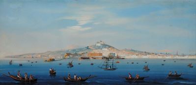 Anonimo del XIX Secoloveduta di Napoli dal Mare