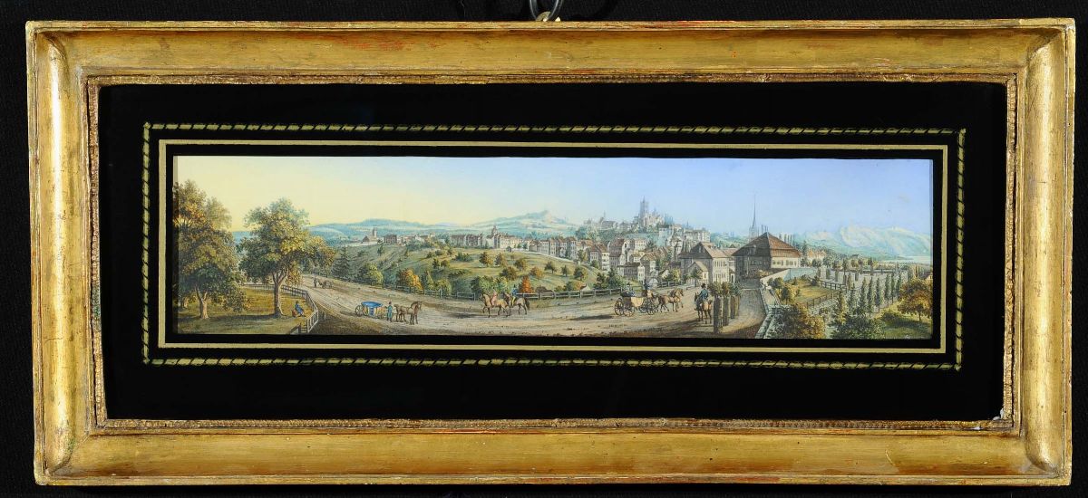 Coppia di Acquetinte a Colori, XIX Secolo