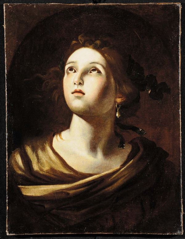 Scuola del XVII secolo Santa in estasi