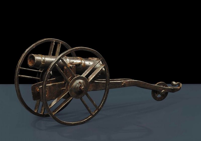 Cannoncino in ferro, XIX secolo  - Auction Antiquariato e Dipinti Antichi - Cambi Casa d'Aste