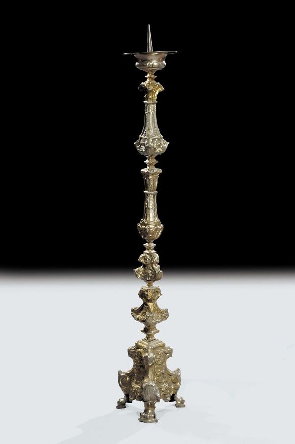 Torcera in metallo sbalzato, XVIII secolo