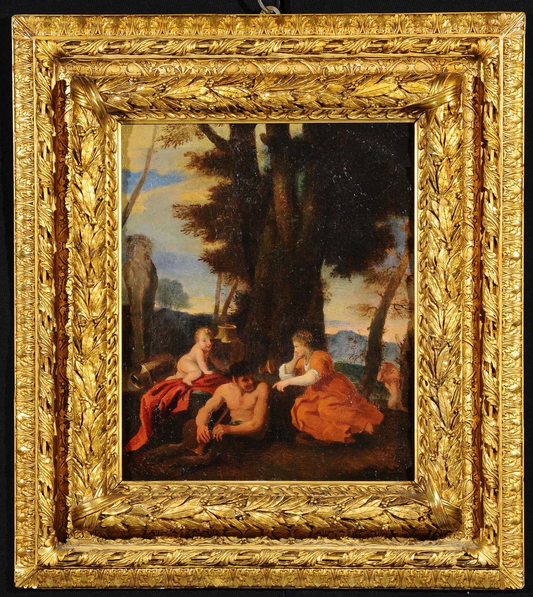 Scuola del XVIII Secolopaesaggio con Figure