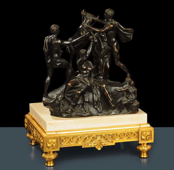 Gruppo in bronzo raffigurante il toro farnese, XIX secolo