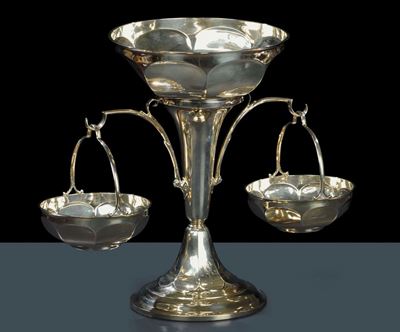 Epergne in Argento, Sheffield 1908