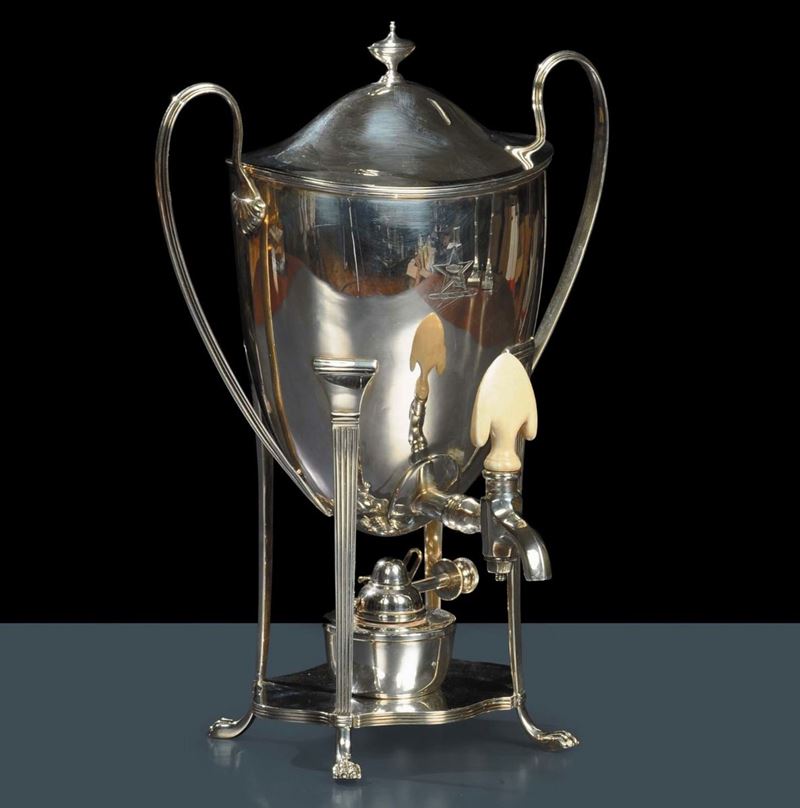 Samovar in argento, Londra 1926  - Auction Antiquariato e Dipinti Antichi - Cambi Casa d'Aste