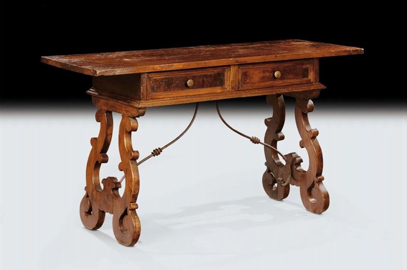 Tavolo fratino in noce, XVIII secolo  - Asta Antiquariato e Dipinti Antichi - Cambi Casa d'Aste