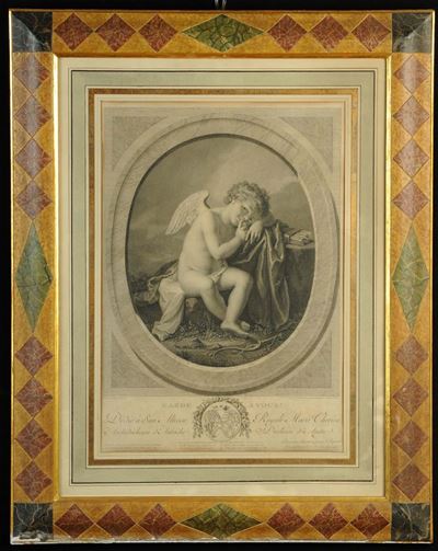 Stampa con Angioletto “garde a Vous”