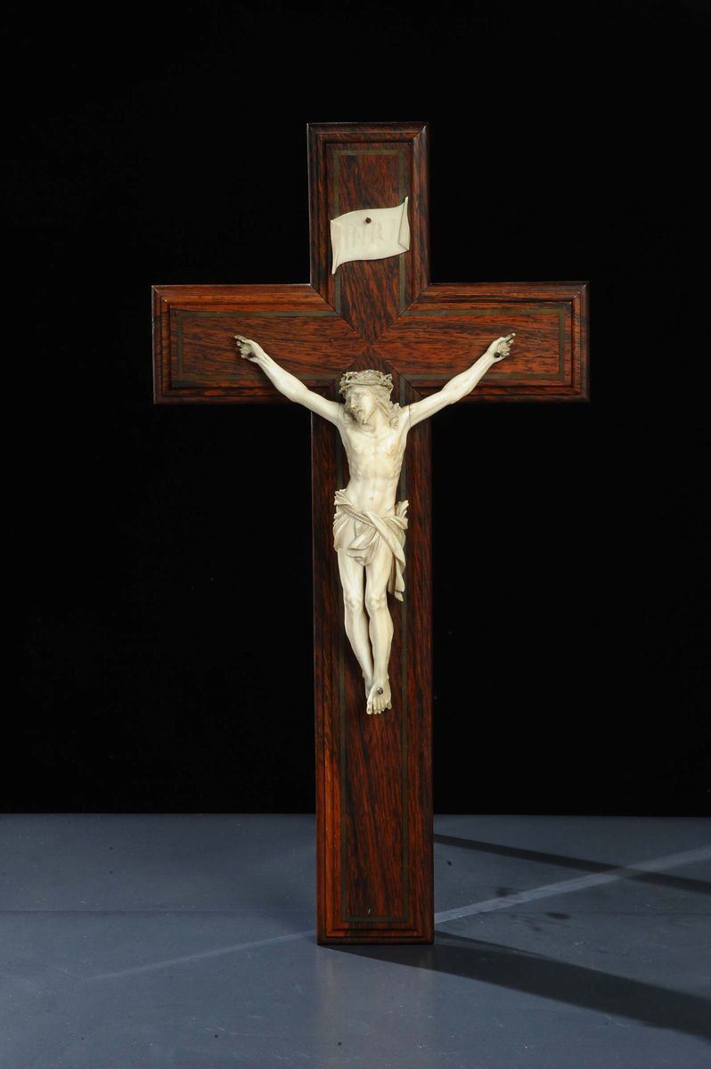 Crocifisso in avorio, XIX secolo  - Auction Antiquariato e Dipinti Antichi - Cambi Casa d'Aste