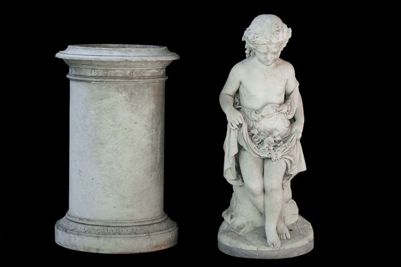 Antonio G. Rossetti (1819-?) Fanciulla seduta con fiori  - Auction Antiquariato e Dipinti Antichi - Cambi Casa d'Aste