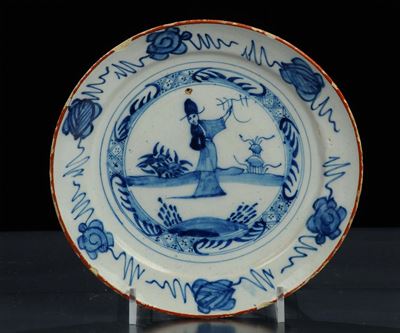 Piatto in Maiolica Delft, XVIII Secolo