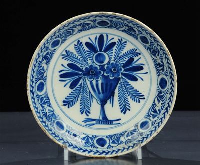 Piatto in Maiolica Delft, XVIII Secolo