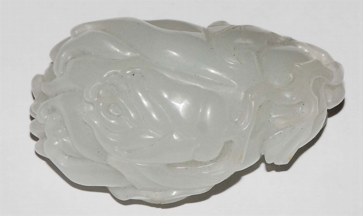 Pendente in Giada Bianca, Cina XVIII Secolo