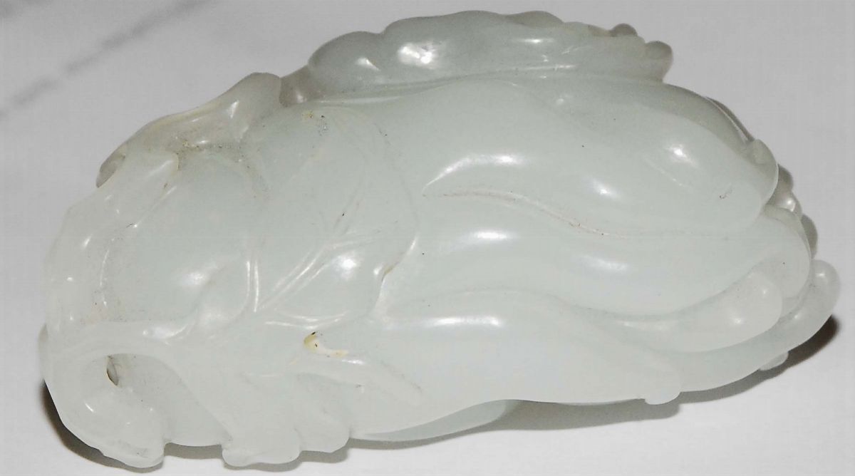 Pendente in Giada Bianca, Cina XVIII Secolo