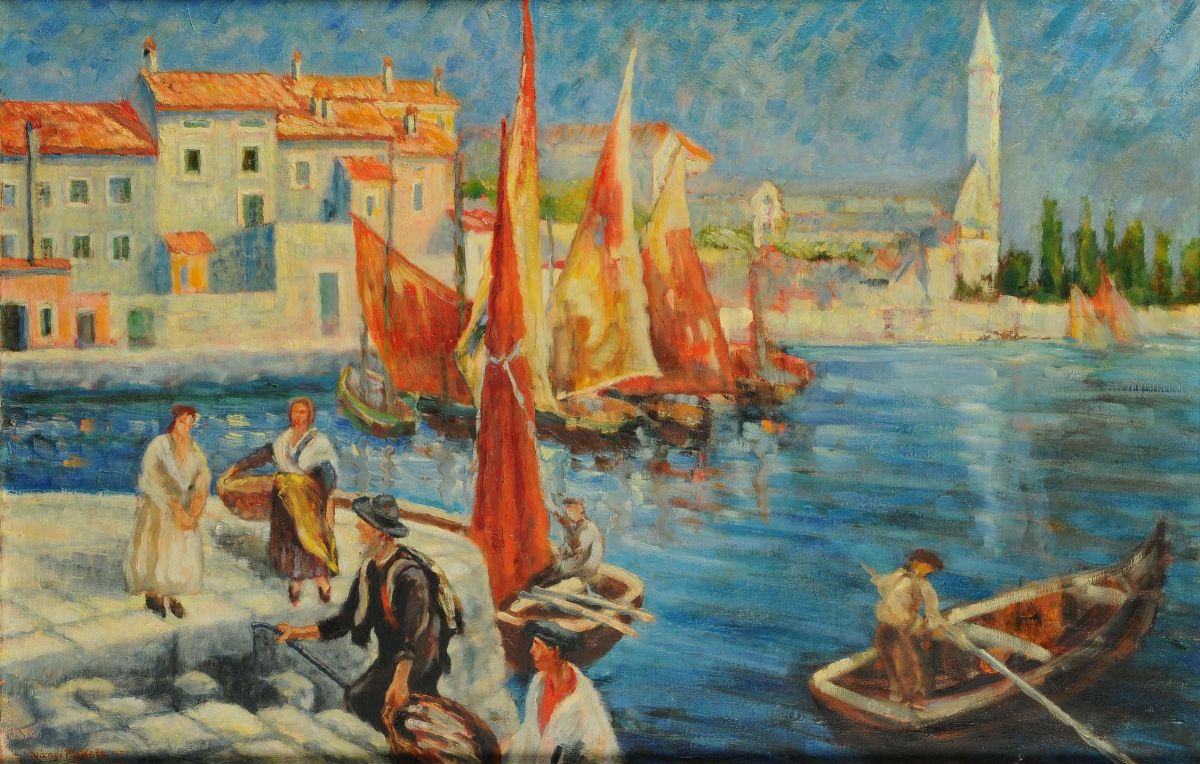 Due Dipinti Ad Olio Raffiguranti Paesaggi Marini
