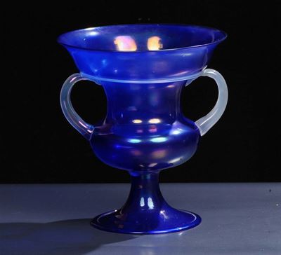 Manifattura Muranesevaso in Vetro Soffiato Blu