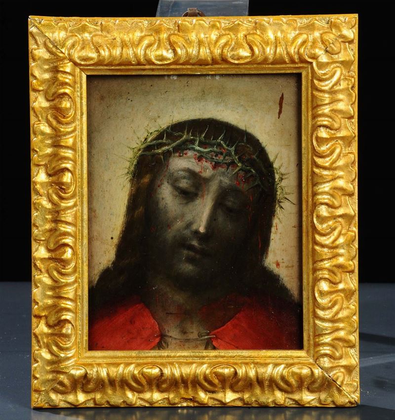 Scuola del XVIII secolo Ges con corona di spine  - Auction Antiquariato e Dipinti Antichi - Cambi Casa d'Aste