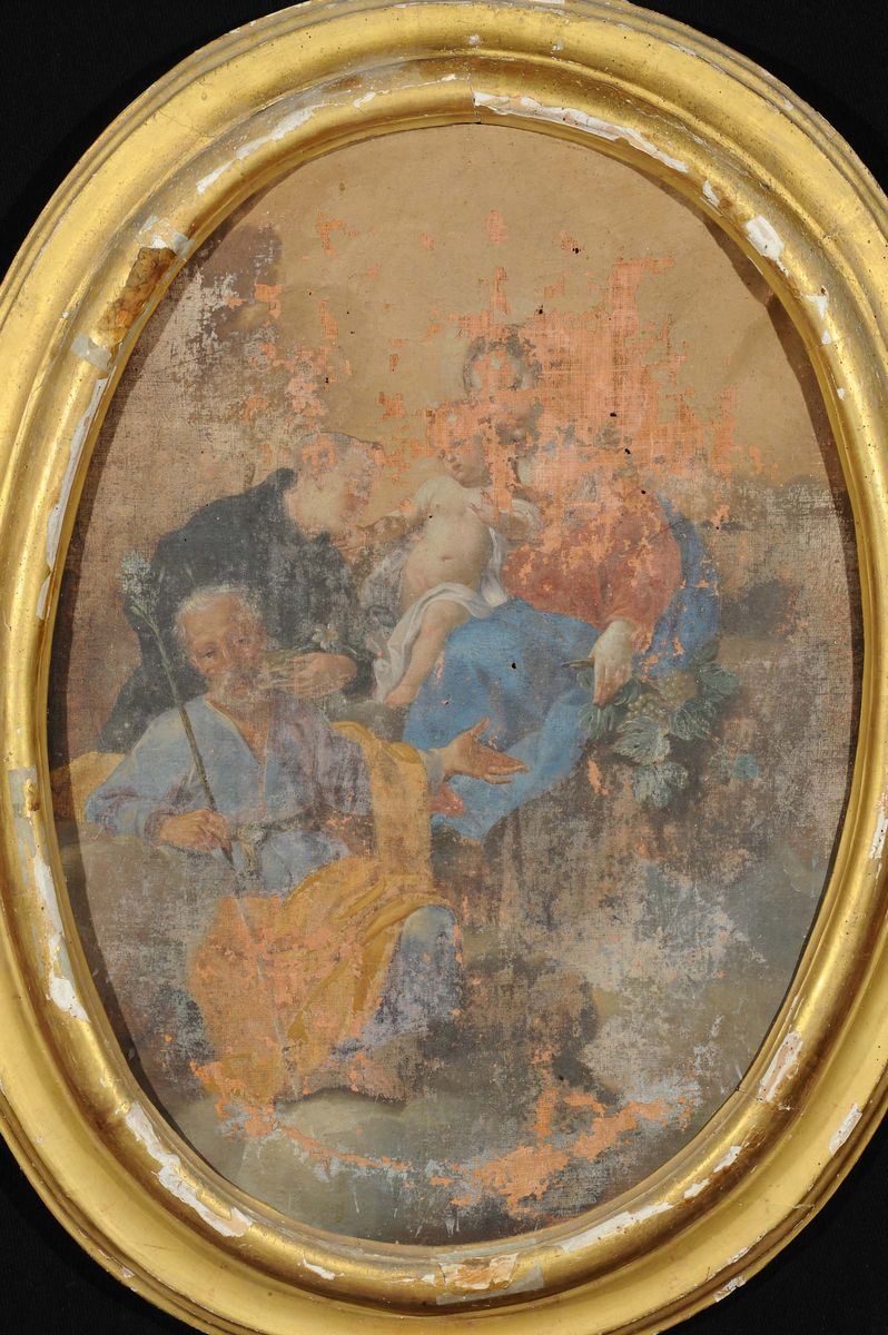 Scuola del XVIII secolo Scena Sacra  - Asta Antiquariato e Dipinti Antichi - Cambi Casa d'Aste