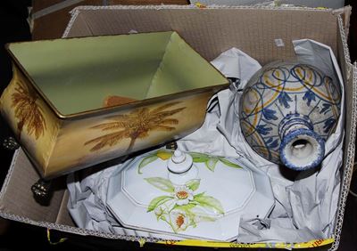 Lotto di Oggetti in Ceramica, Vetro e Altri Materiali