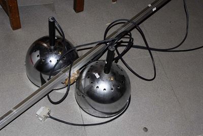 Due Lampade in Metallo Cromato