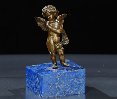 Figura Alata in Bronzo, Italia XVII Secolo