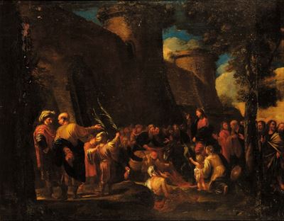 Scuola del XVIII Secoloscena Biblica
